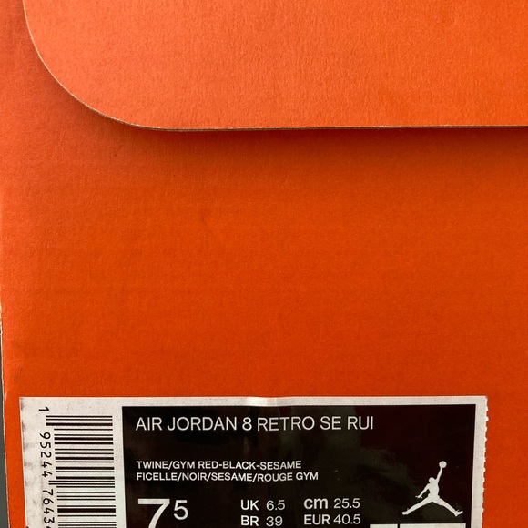 AJ 8 Retro SE x Rui Hachimura DO2496 700 M Sz 7.5 B Grade Perfect Condo 😮‍💨🔥 - Picture 12 of 14